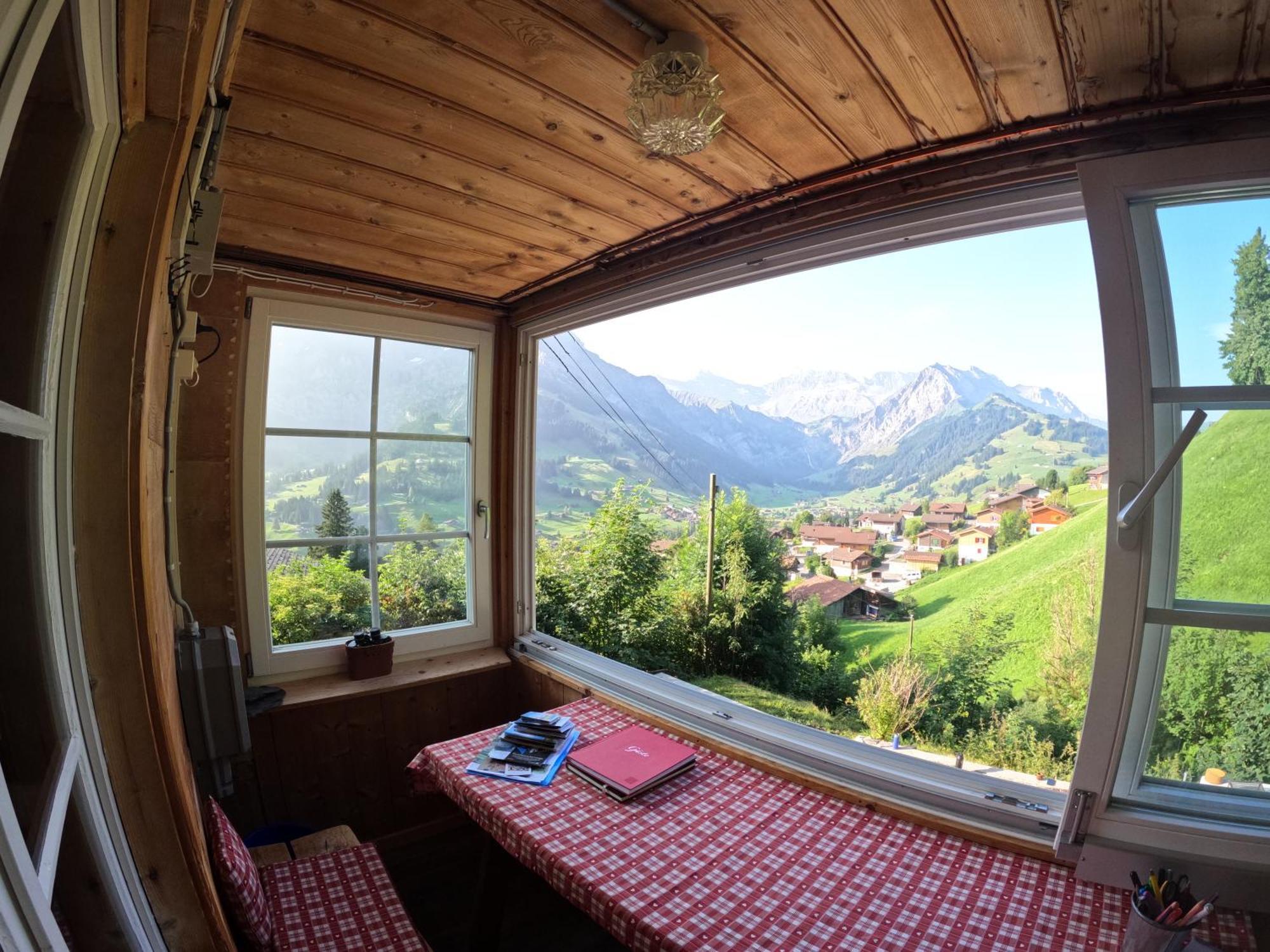 Chalet Sonnenheim Mit Atemberaubender Aussicht Adelboden Dış mekan fotoğraf