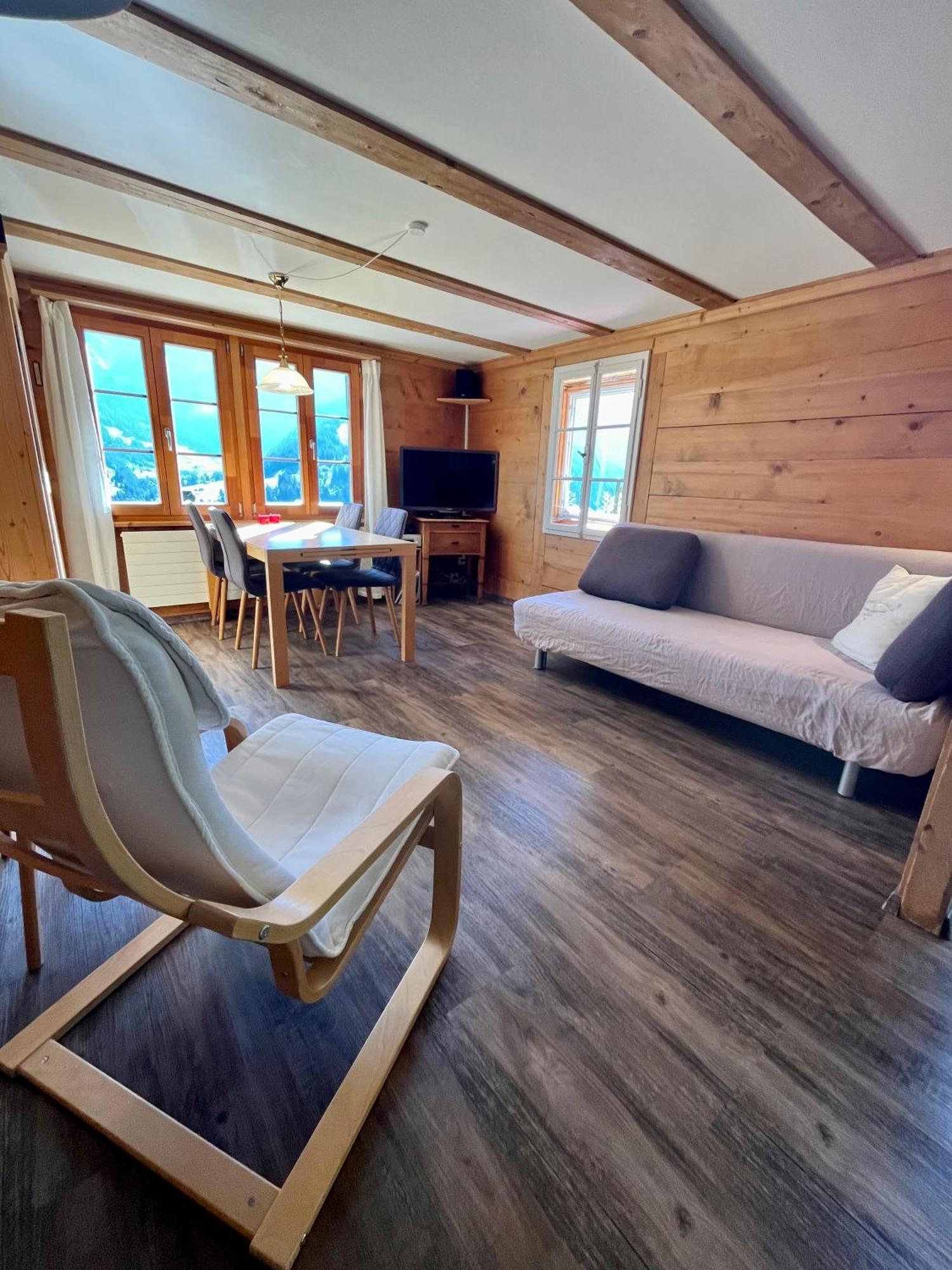 Chalet Sonnenheim Mit Atemberaubender Aussicht Adelboden Dış mekan fotoğraf